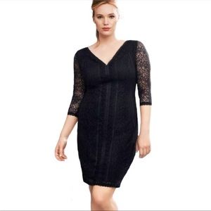 Isabel Toledo for Lane Bryant black lace cocktail dress